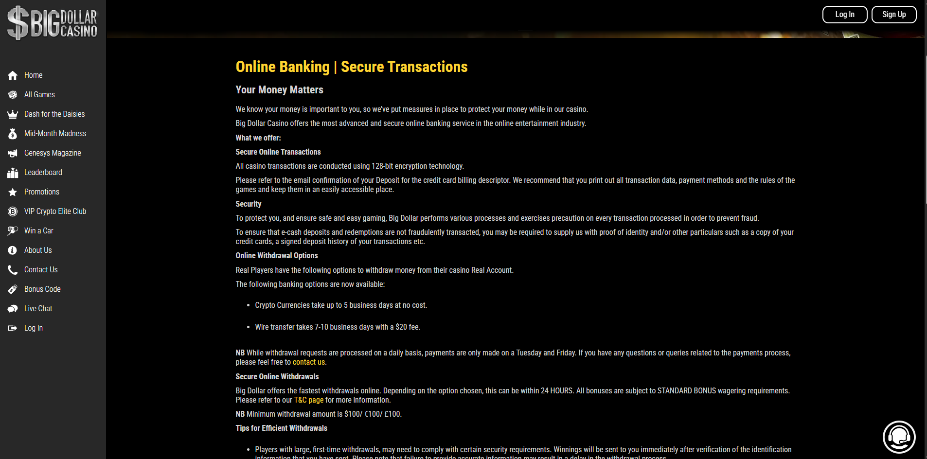 Payment Methods and Payout Reliability